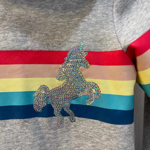 GIRLS UNICORN HOODIE - Picture 2 of 3